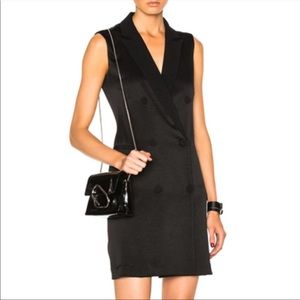 Rag & Bone adler satin vest dress new black